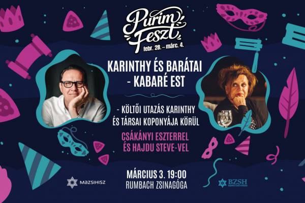 Karinthy és barátai – kabaréest Csákányi Eszter és Hajdu Steve előadásában